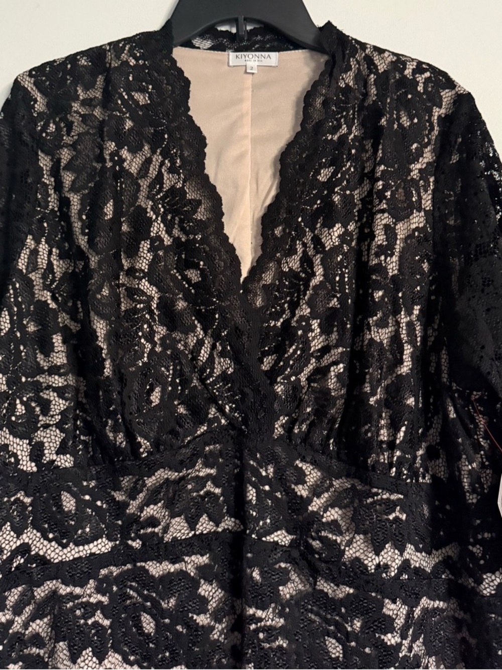 *NEW* Sz 2X (18-20) Mademoiselle Lace Cocktail Dress - Picture 6 of 9